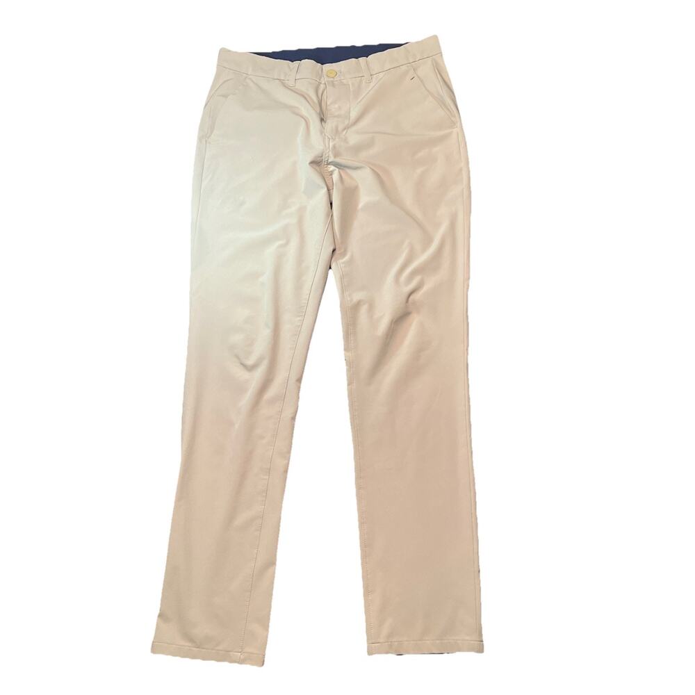 Mizzen+Main Helmsman Slim Performance Stretch Pants Men's 32x32 Tan NOTE